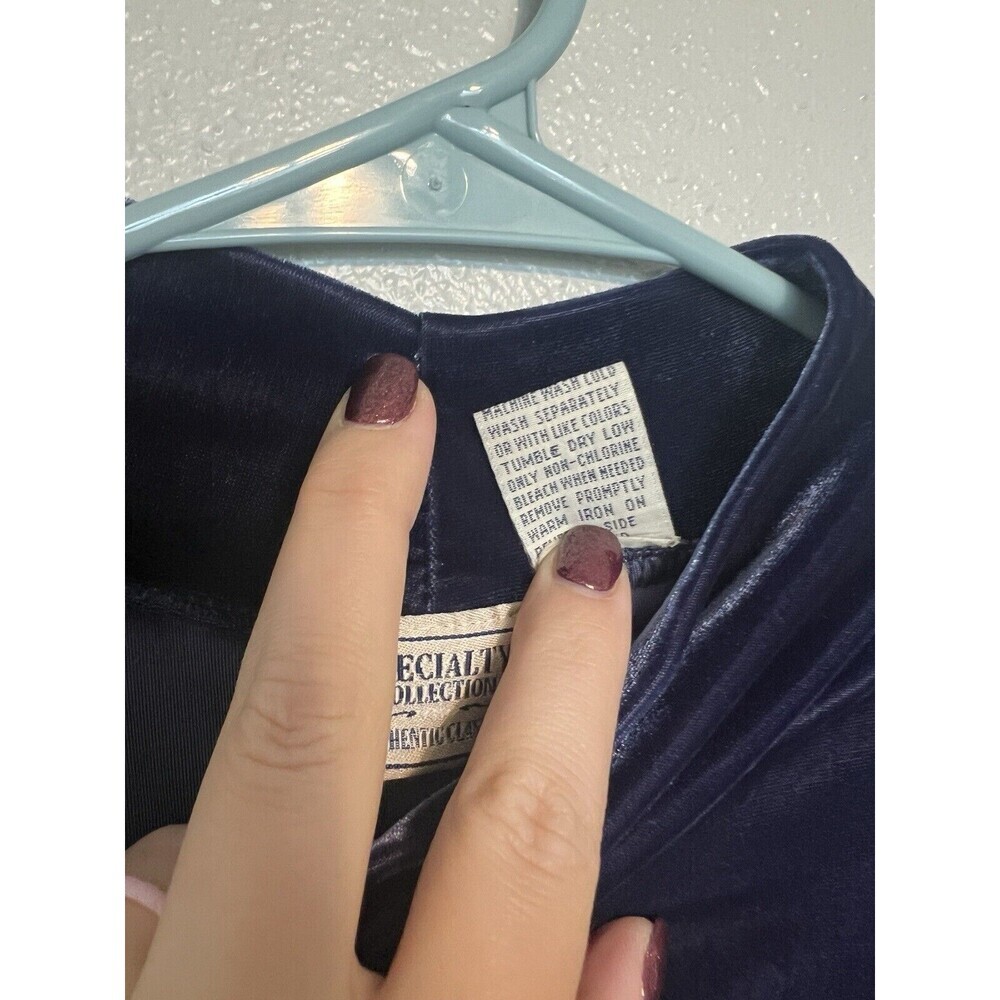 Vintage Women's Velvet Top Size Large Short Sleeved Shirt Speciality Collection - Picture 3 of 4